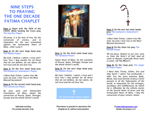 The Fatima Chaplet Page Two